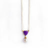 Pearl and Sugilite Gold Necklace