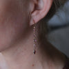 Pink Tourmaline 14kt Yellow Gold Earring