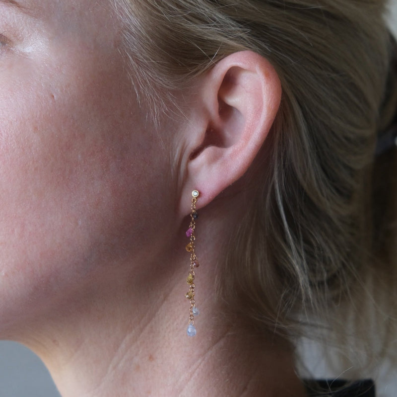 Sapphire & Diamond Earrings