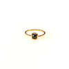 Black Diamond Square 0.70 carat 9kt Gold Ring