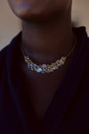 Diamond Polki & Rose Cut 14kt Gold Necklace