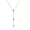Ruby Rose Cut 1.230 carat set in 14kt Gold Necklace