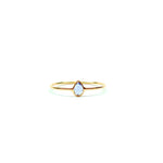 Tanzanite Rose Cut 0.62ct Ring set in 14 Karat Gold