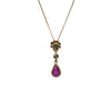 Ruby Emerald & Diamond Pendant