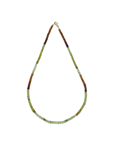 Mali Garnet Gold Plated Necklace