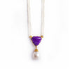 Pearl and Sugilite Gold Necklace