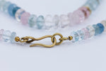 Rainbow Moonstone Aquamarine  & Morganite Necklace