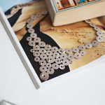 Emerald Silver & Gold Giraffe Necklace