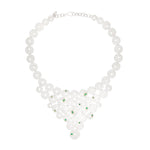 Emerald Silver & Gold Giraffe Necklace