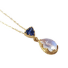 Kyanite & Moonstone Gold Necklace