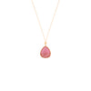 Tourmaline & Diamond  Gold Necklace