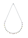 Sapphire Drop White Gold Necklace