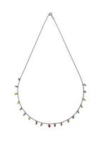 Sapphire Drop White Gold Necklace