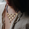 Kyanite & Sapphire Gold Necklace