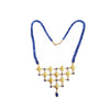 Kyanite & Sapphire Gold Necklace