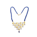 Kyanite & Sapphire Gold Necklace