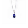 Tanzanite & Moonstone White Gold Necklace
