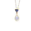 Kyanite & Moonstone Gold Necklace