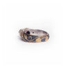 Tourmaline Diamond Silver & Gold Ring