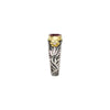 Tourmaline & Diamond Silver Gold Ring