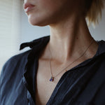Tanzanite White Gold Necklace