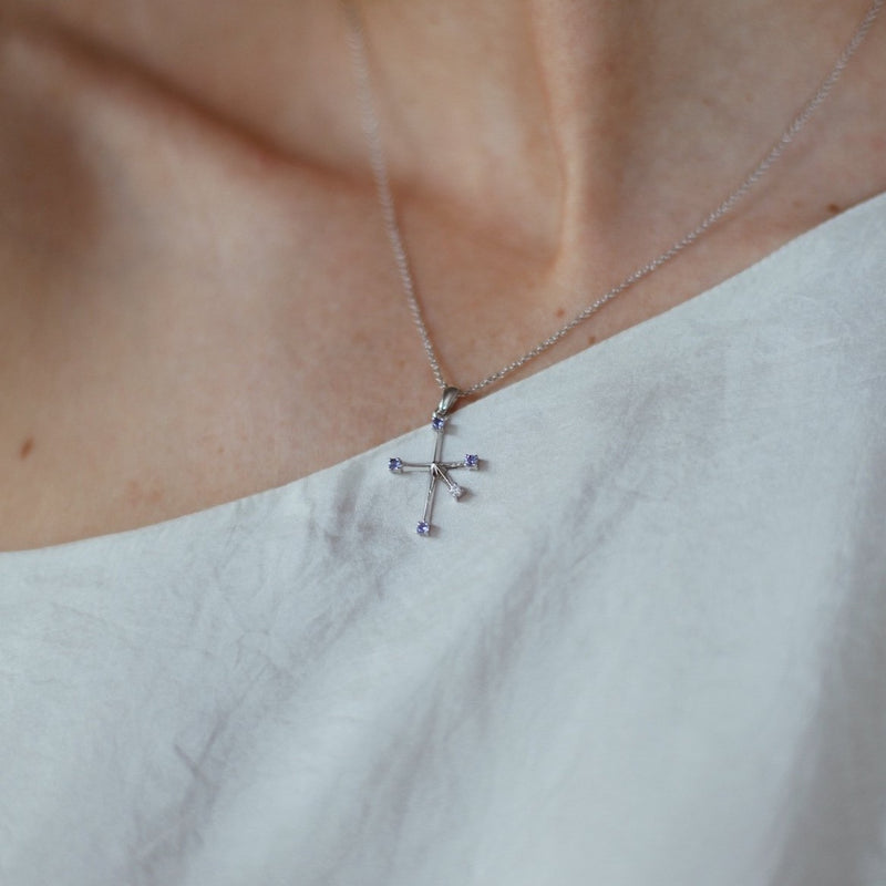 Southern Cross Tanzanite Necklace
