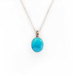 Turquoise Gold & Silver Pendant