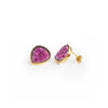 Tourmaline Gold Stud Earrings