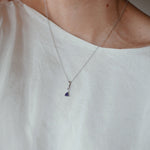 Tanzanite White Gold Necklace