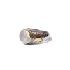 Fire Opal Silver & Gold  Ring