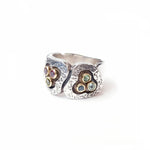 Tourmaline Gold & Silver Ring