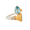 Blue Topaz & Tourmaline Ring