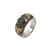 Emerald Silver & Gold Ring