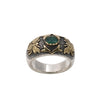 Emerald Silver & Gold Ring
