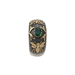 Emerald Silver & Gold Ring