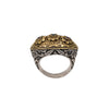 Ruby Emerald  Flower Ring