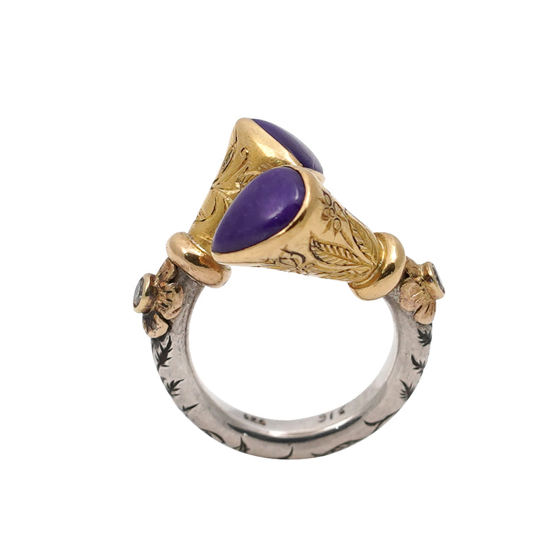 Sugilite & Diamond Ring
