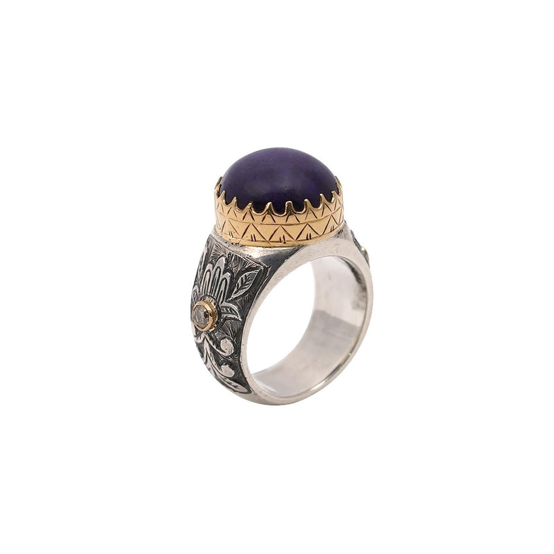 Sugilite & Diamond Ring