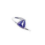 Tanzanite Trillion 1.00 carat White Gold Ring