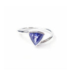 Tanzanite Trillion 1.00 carat White Gold Ring