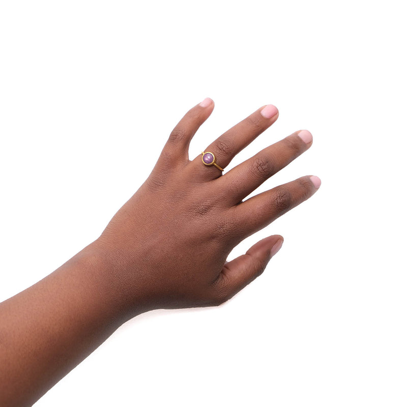 Star Ruby Gold Ring