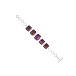 Sugilite & Silver Bracelet