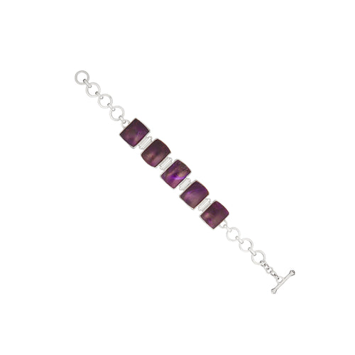 Sugilite & Silver Bracelet
