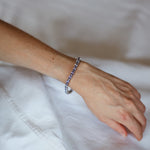 Tanzanite Silver Tennis Bracelet