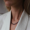 Tanzanite 45 carat Gold Filled Bead Necklace