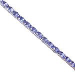 Tanzanite Silver Tennis Bracelet