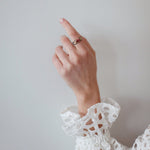 Tourmaline & Diamond Silver Gold Ring