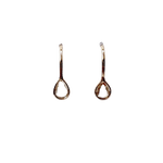 Diamond Rose Cut Hoop Earring