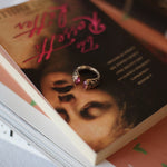Rubellite Silver Gold Ring