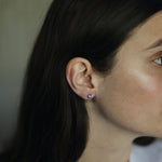 Tanzanite White Gold Stud Earrings